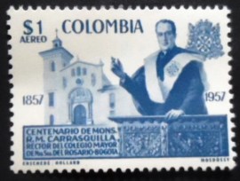 Selo postal da Colômbia de 1959 Carrasquilla