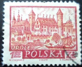 Selo postal da Polônia de 1960 Opole