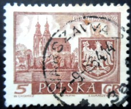 Selo postal da Polônia de 1960 Gniezno