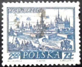 Selo postal da Polônia de 1960 Kolobrzeg