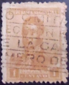 Selo postal da Argentina de 1917 José Francisco de San Martín