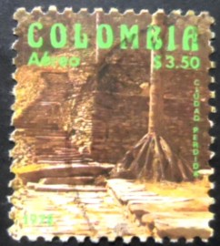 Selo postal da Colômbia de 1978 Lost City