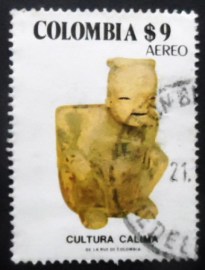 Selo postal da Colômbia de 1981 Anthropomorphic Container