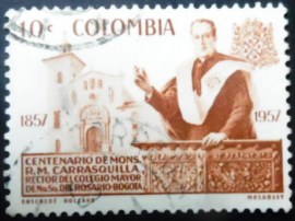 Selo postal da Colômbia de 1959 Carrasquilla