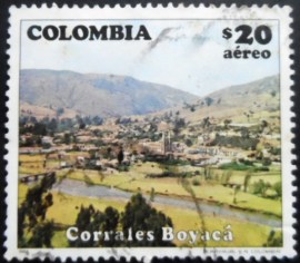 Selo postal da Colômbia de 1982 Corrales