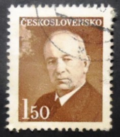 Selo postal da Tchecoslováquia de 1948 Dr. Edvard Beneš