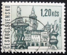 Selo postal da Tchecoslováquia de 1965 České Budějovice