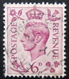 Selo postal do Reino Unido de 1939 King George VI 6