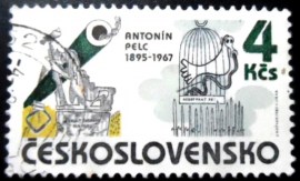 Selo postal da Tchecoslováquia de 1985 Antonin Pelc