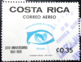 Selo postal da Costa Rica de 1976 Seeing Eye