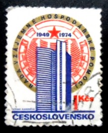 Selo postal da Tchecoslováquia de 1974 Anniversary of COMECON