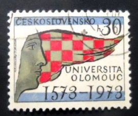 Selo postal da Tchecoslováquia de 1973 University of Olomouc