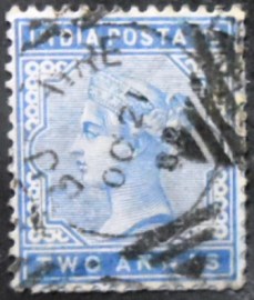 Selo postal da Índia de 1882 Queen Victoria 2