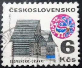 Selo postal da Tchecoslováquia de 1971 Slovakia