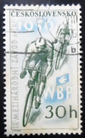 Selo postal da Tchecoslováquia de 1956 Cyclists U