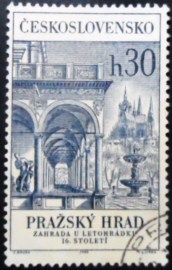 Selo postal da Tchecoslováquia de 1966 St. Vitus Cathedral