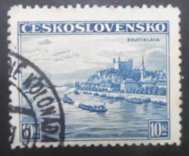 Selo postal da Tchecoslováquia de 1936 Bratislava