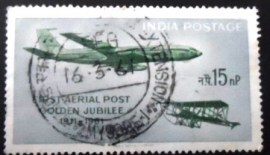 Selo postal da Índia de 1961 Boeing 707 & Humber