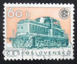 Selo postal da Tchecoslováquia de 1964 Diesel Hydraulic Shunter