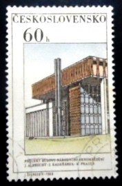 Selo postal Tchecoslováquia de 1968 New Parliament