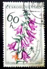 Selo postal Tchecoslováquia de 1964 Creeping bellflower