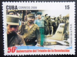 Selo postal de Cuba de 2009 Creation of the P.N.R.