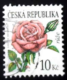 Selo postal da Rep. Checa de 2008 Rose