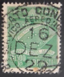 Selo postal do Brasil de 1927 Sindicato Condor K4 U