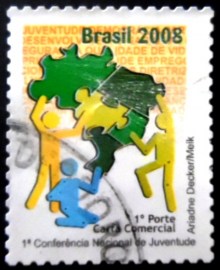 Selo postal do Brasil de 2008 Conferência Juventude