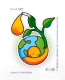 Selo postal do Brasil de 2009 Combustível Renovável