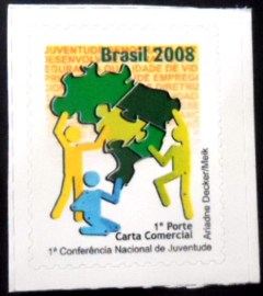 Selo postal do Brasil de 2008 Juventude