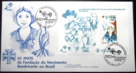 FDC Oficial nº 334 de 1984 Movimento Bandeirante