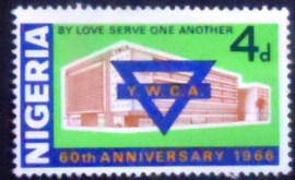 Selo postal da Nigéria de 1966 YWCA building Lagos
