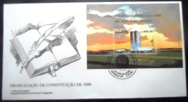 FDC Oficial de 1988 nº 453 Constituição de 1988