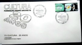 FDC oficial nº 471 de 1989 TV Cultura