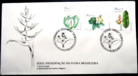 FDC Oficial nº 469  de 1989 Flora Brasileira