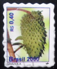 Selo postal Regular emitido no Brasil em 2000 - 792 U