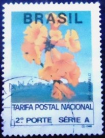 Selo postal regular emitido no Brasil em 1993  691 U