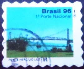 Selo postal regular emitido no Brasil em 1997 725 U