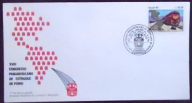 FDC Oficial de 1990 nº 512 Estradas de Ferro