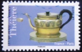 Selo postal da França de 2018 French Teapot from Paris