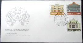 Envelope FDC Oficial de 1978 Teatros Brasileiros RJ