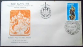 FDC Oficial nº 71 de 1975 Ano Santo e Província