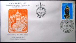 FDC Oficial nº 71 de 1975 Ano Santo e Província