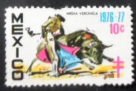 Selo postal do México de 1976 Media Veronica