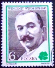 Selo postal da Polônia de 1984 Wincenty Witos