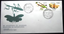 Envelope de 1º Dia de Circulação de 1987 Soc. Bras. Entomologia