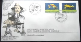 FDC Oficial nº 472 de 1989 Santos Dumont