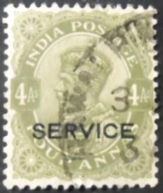 Selo postal da Índia de 1935 King George V overprinted