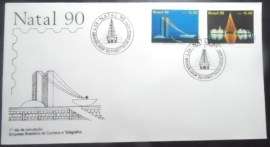 FDC oficial nº 519 de 1990 Natal 90